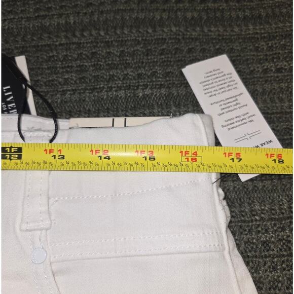 Liverpool Gia Glider skirt sz 10 petite Raw hem 80's vintage look mini skirt NWT - Picture 5 of 7